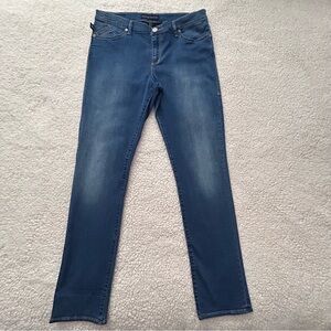 Rock & Republic Indigo Jeans with Gold Stitching